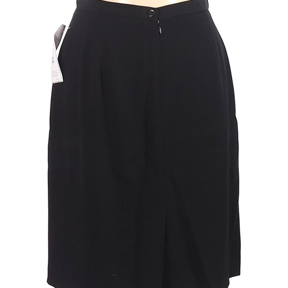 Alex Garfield black fully lined knee length pencil skirt size 10 EUC - Picture 2 of 8